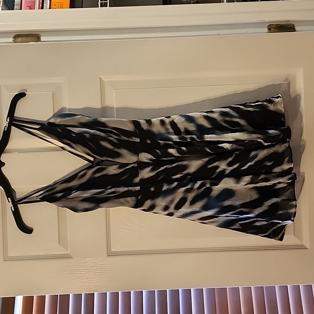 bebe Cross Back GGT Print Skater Dress